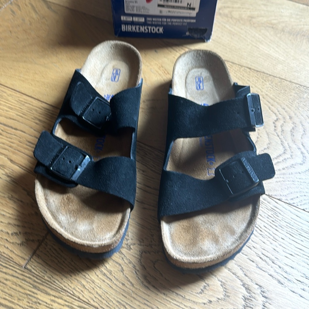 Birkenstock Men’s Arizona BS black size 10 US narrow